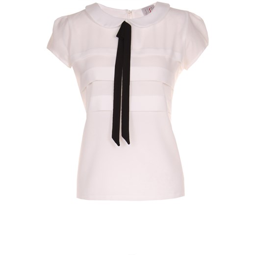 SISEL Bluzka M6221 biały ze sklepu fokus.pl w kategorii Bluzki damskie - zdjęcie 186618412