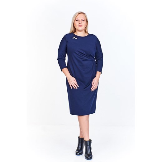 Sukienka FSU963 GRANATOWY ze sklepu fokus.pl w kategorii Sukienki - zdjęcie 186618514