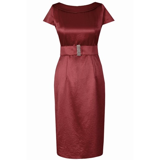 Sukienka FSU199 BORDOWY ze sklepu fokus.pl w kategorii Sukienki - zdjęcie 186618763