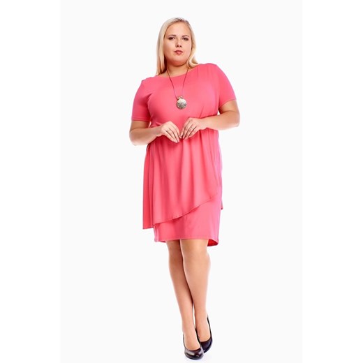 Sukienka FSU1001 MALINOWY ze sklepu fokus.pl w kategorii Sukienki - zdjęcie 186618881