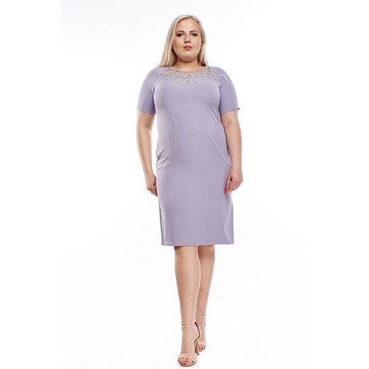 Sukienka FSU1014 SZARY ze sklepu fokus.pl w kategorii Sukienki - zdjęcie 186619111