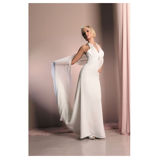 Suknia Ślubna FSS558 EKRI ze sklepu fokus.pl w kategorii Sukienki - zdjęcie 186619203