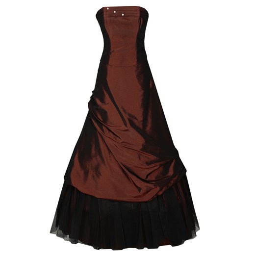 Sukienka FSU075 CZEKOLADOWY ze sklepu fokus.pl w kategorii Sukienki - zdjęcie 186619390