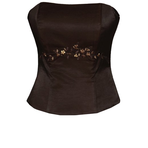 Gorset FGR042 CZEKOLADOWY CIEMNY ze sklepu fokus.pl w kategorii Bluzki damskie - zdjęcie 186619484