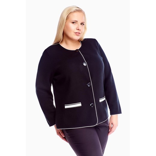 Wdzianko FWD1025 CZARNY + BIAŁY ze sklepu fokus.pl w kategorii Swetry damskie - zdjęcie 186619772