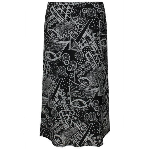 Spódnica FSP771 CZARNY + BIAŁY kształty ze sklepu fokus.pl w kategorii Spódnice - zdjęcie 186620002