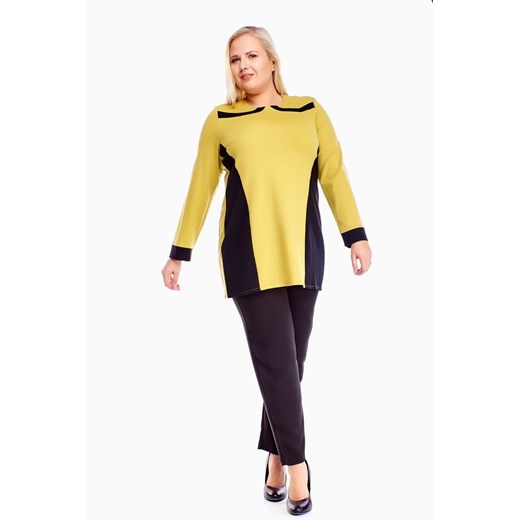 Tunika FTU320 CZARNY LIMONKA ze sklepu fokus.pl w kategorii Bluzki damskie - zdjęcie 186620033
