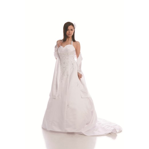 Suknia Ślubna FSS533 BIAŁY ze sklepu fokus.pl w kategorii Sukienki - zdjęcie 186620061