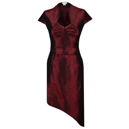 Sukienka FSU155 BORDOWY ze sklepu fokus.pl w kategorii Sukienki - zdjęcie 186620183