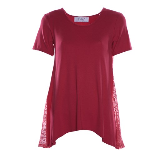 Tunika FTU611 MALINOWY ze sklepu fokus.pl w kategorii Bluzki damskie - zdjęcie 186620461