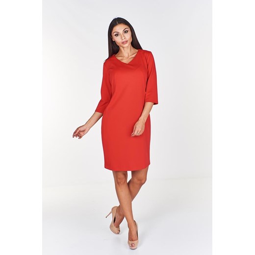 Sukienka FSU769 CZERWONY ze sklepu fokus.pl w kategorii Sukienki - zdjęcie 186620732