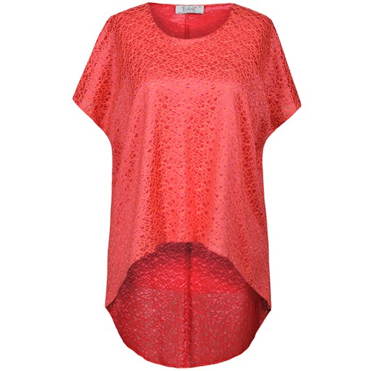Tunika FTU639 MALINOWY pajęczyna ze sklepu fokus.pl w kategorii Bluzki damskie - zdjęcie 186621003