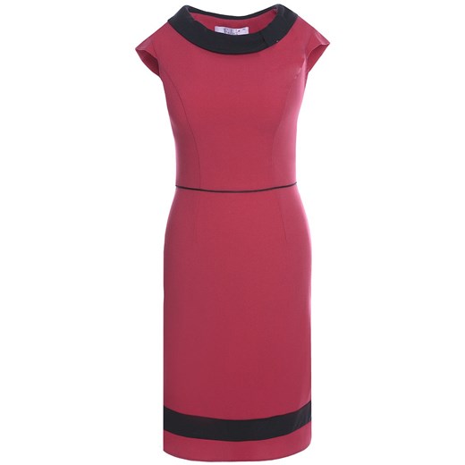 Sukienka FSU343 CZERWONY CZARNY ze sklepu fokus.pl w kategorii Sukienki - zdjęcie 186621150