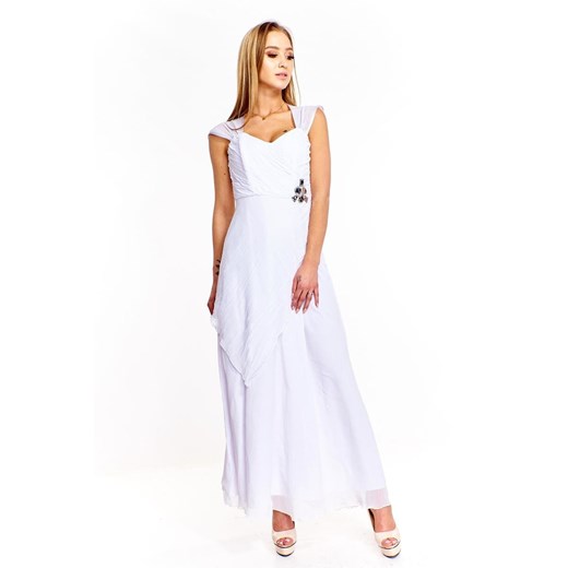 Sukienka FSU167 BIAŁY ze sklepu fokus.pl w kategorii Sukienki - zdjęcie 186621260