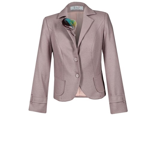 Żakiet FZA647 RÓŻOWY BLADY ze sklepu fokus.pl w kategorii Marynarki damskie - zdjęcie 186621463