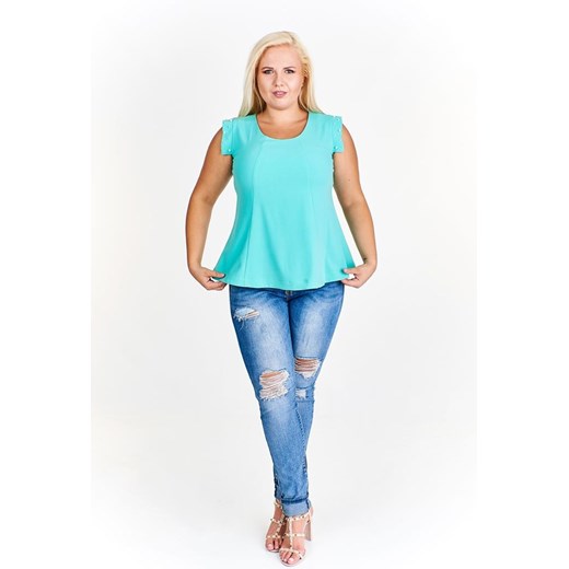 Bluzka FBZ940 MIĘTOWY ze sklepu fokus.pl w kategorii Bluzki damskie - zdjęcie 186621480