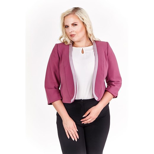 Żakiet FZA898 RÓŻOWY BRUDNY ze sklepu fokus.pl w kategorii Marynarki damskie - zdjęcie 186621500