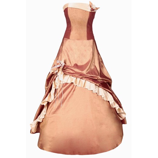 Sukienka FSU074 CEGLASTY  EKRI ze sklepu fokus.pl w kategorii Sukienki - zdjęcie 186621504