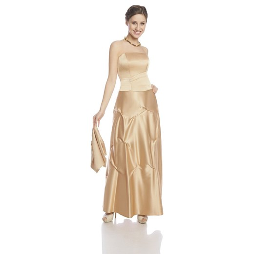 Sukienka FSU019 ZŁOTY ze sklepu fokus.pl w kategorii Sukienki - zdjęcie 186621592