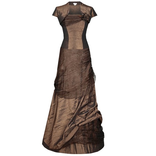 Sukienka FSU061 CZEKOLADOWY CIEMNY ze sklepu fokus.pl w kategorii Sukienki - zdjęcie 186621741