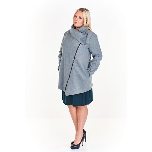 Kurtka FKU751 SZARY JASNY ze sklepu fokus.pl w kategorii Płaszcze damskie - zdjęcie 186621864