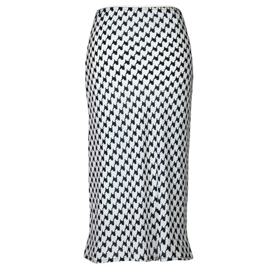 Spódnica FSP771 BIAŁY + GRANATOWY zygzag ze sklepu fokus.pl w kategorii Spódnice - zdjęcie 186621952