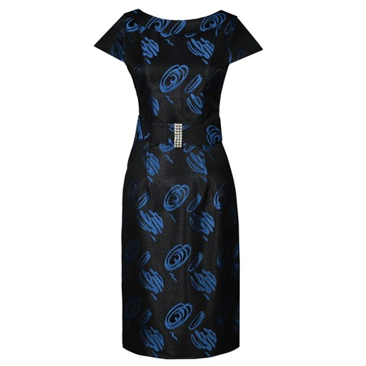 Sukienka FSU199 CZARNY + CHABROWY ze sklepu fokus.pl w kategorii Sukienki - zdjęcie 186622070