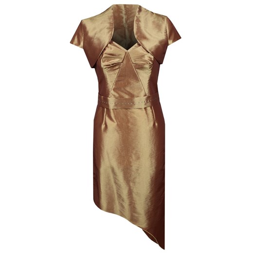 Sukienka FSU155 ZŁOTO STARE ze sklepu fokus.pl w kategorii Sukienki - zdjęcie 186622214