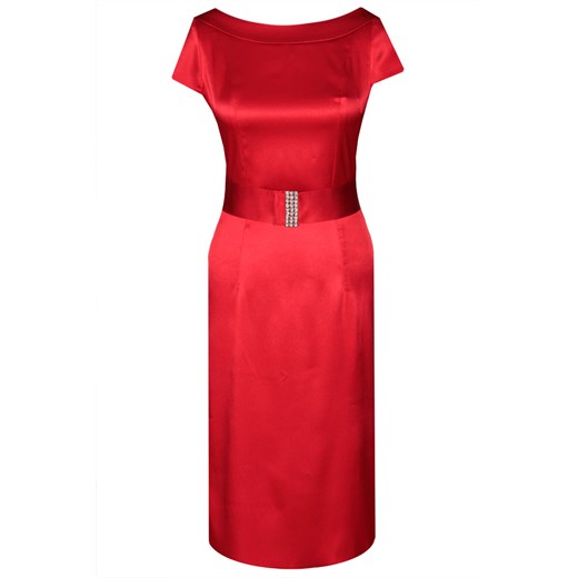 Sukienka FSU199 CZERWONY MOCNY ze sklepu fokus.pl w kategorii Sukienki - zdjęcie 186622274