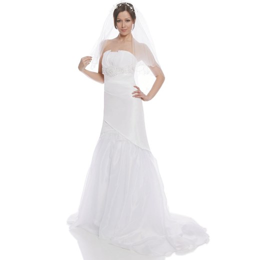 Suknia Ślubna FSS593 BIAŁY ze sklepu fokus.pl w kategorii Sukienki - zdjęcie 186623153