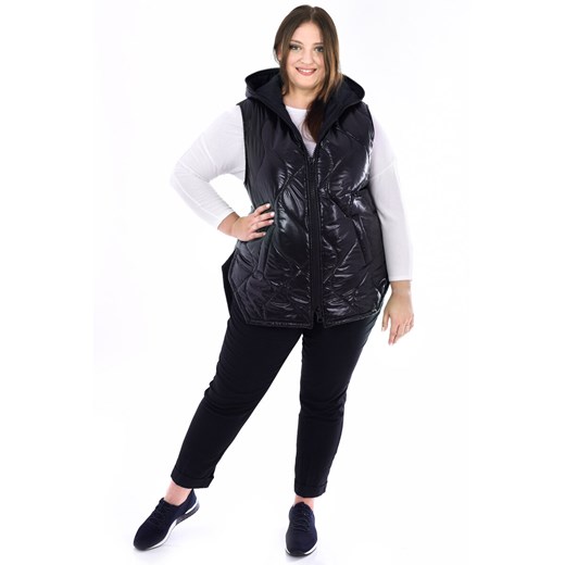 Kurtka FKU1090 CZARNY ze sklepu fokus.pl w kategorii Kamizelki damskie - zdjęcie 186623220