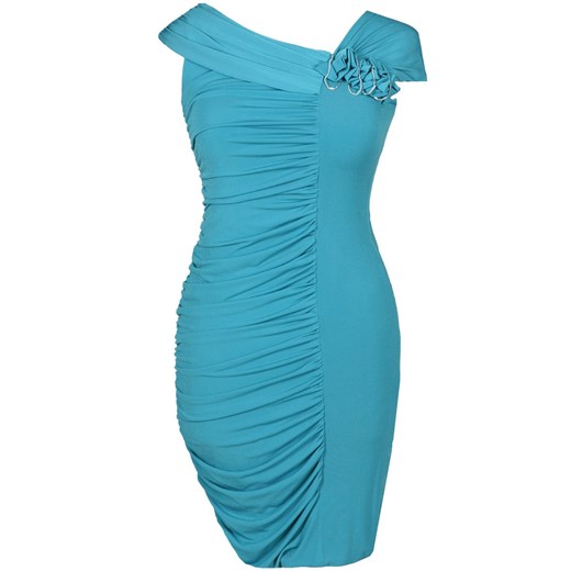 Sukienka FSU198 TURKUSOWY CIEMNY ze sklepu fokus.pl w kategorii Sukienki - zdjęcie 186623253