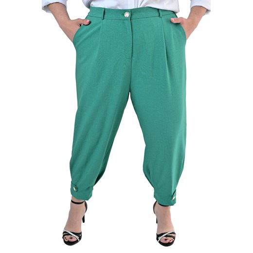 Spodnie FSD1053 ZIELONY ze sklepu fokus.pl w kategorii Spodnie damskie - zdjęcie 186623362