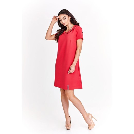 Sukienka FSU679 MALINOWY ze sklepu fokus.pl w kategorii Sukienki - zdjęcie 186623470