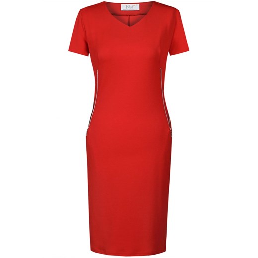 Sukienka FSU869  CZERWONY ze sklepu fokus.pl w kategorii Sukienki - zdjęcie 186623551