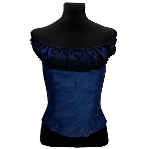 Gorset FGR004 GRANATOWY JASNY ze sklepu fokus.pl w kategorii Bluzki damskie - zdjęcie 186623600