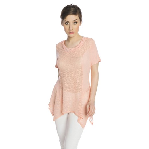 Tunika FTU391 ŁOSOSIOWY ze sklepu fokus.pl w kategorii Bluzki damskie - zdjęcie 186623664