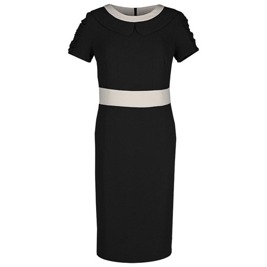 Sukienka FSU342 CZARNY BEŻOWY ze sklepu fokus.pl w kategorii Sukienki - zdjęcie 186623670