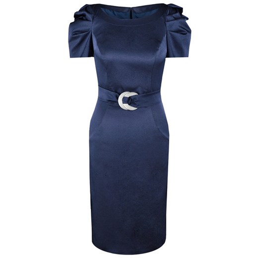 Sukienka FSU203 GRANATOWY ze sklepu fokus.pl w kategorii Sukienki - zdjęcie 186623843