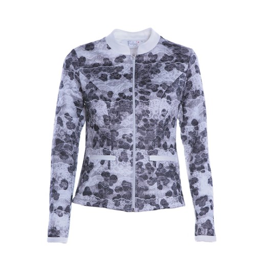 Żakiet FZA600 EKRI SZARY ze sklepu fokus.pl w kategorii Marynarki damskie - zdjęcie 186624093