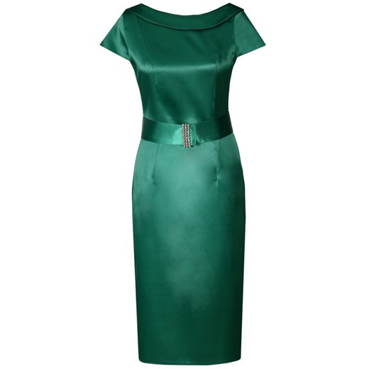 Sukienka FSU199 TRAWIASTY CIEMNY ze sklepu fokus.pl w kategorii Sukienki - zdjęcie 186624174