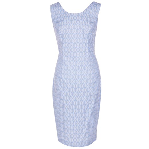 Sukienka FSU657  BIAŁY + BŁĘKITNY ze sklepu fokus.pl w kategorii Sukienki - zdjęcie 186624542