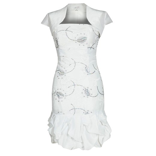 Sukienka FSU157 EKRI ze sklepu fokus.pl w kategorii Sukienki - zdjęcie 186624694