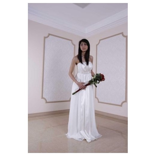 Suknia Ślubna FSS568 EKRI ze sklepu fokus.pl w kategorii Sukienki - zdjęcie 186624780