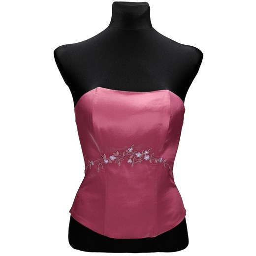 Gorset FGR042 AMARANTOWY CIEMNY ze sklepu fokus.pl w kategorii Bluzki damskie - zdjęcie 186624892