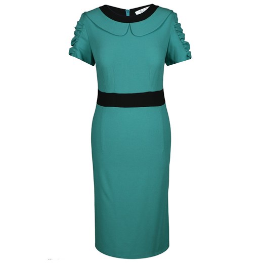 Sukienka FSU342 TURKUS CIEMNYCZARNY ze sklepu fokus.pl w kategorii Sukienki - zdjęcie 186624961