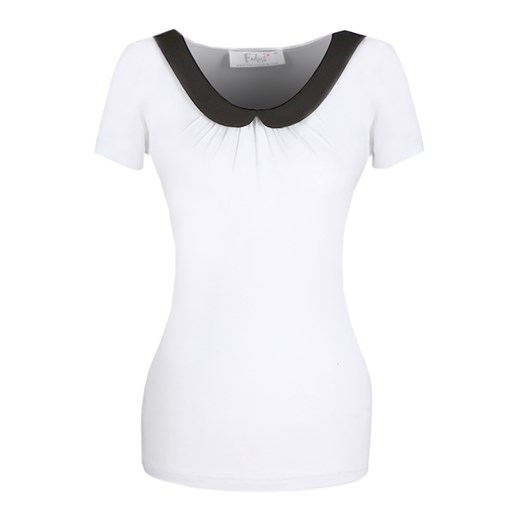 Bluzka FBZ396 BIAŁY CZARNY ze sklepu fokus.pl w kategorii Bluzki damskie - zdjęcie 186624962