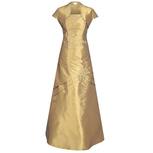 Sukienka FSU089 ZŁOTY ŚREDNI ze sklepu fokus.pl w kategorii Sukienki - zdjęcie 186624972