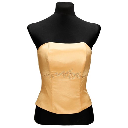 Gorset FGR042 ZŁOTY ze sklepu fokus.pl w kategorii Bluzki damskie - zdjęcie 186624982