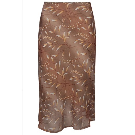 Spódnica FSP771 BEŻOWY CIEMNY ze sklepu fokus.pl w kategorii Spódnice - zdjęcie 186625414